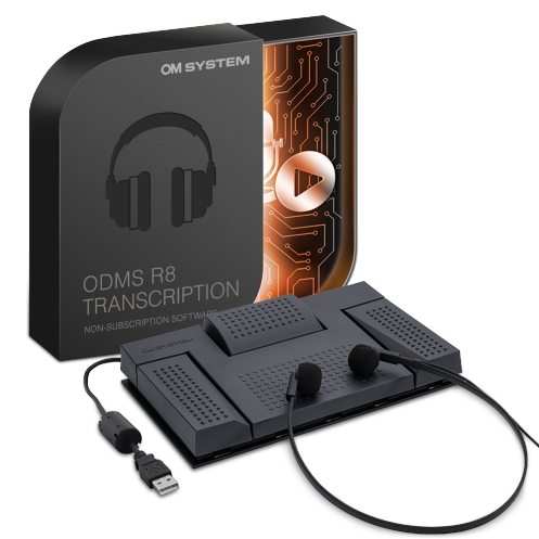OM System Transcription kit  - foot pedal, head set and software