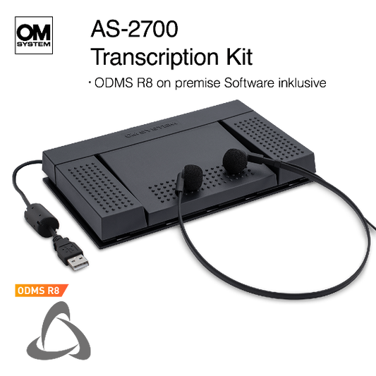 OM System AS-2700 Transcription Kit with ODMS R8