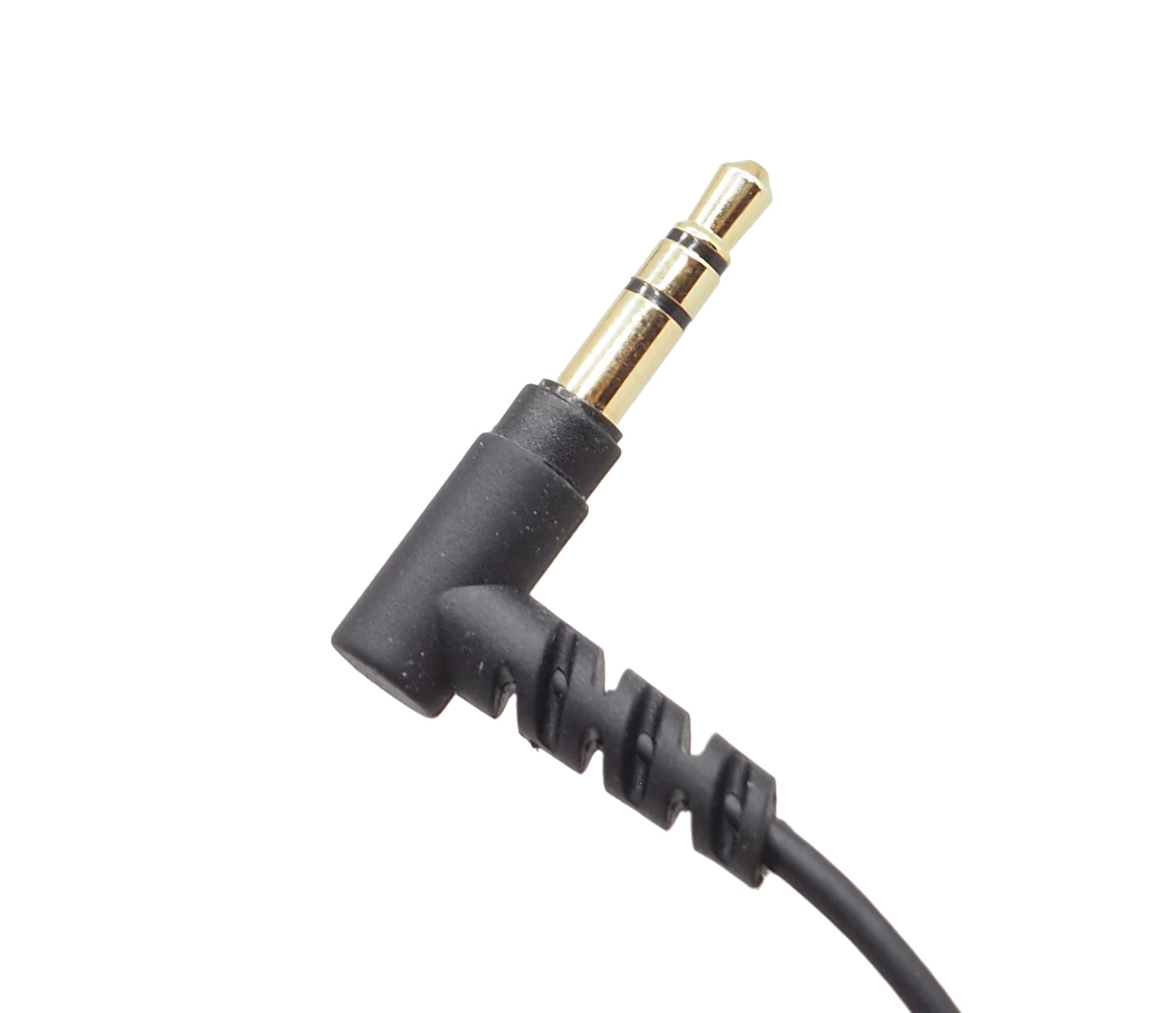 Cable of OM System E-103 headset, showing 3.5mm plug