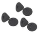 Three pairs of black conical ear foams for the Olympus E62 headset.
