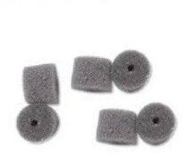 Three pairs of gray replacement ear foams for the Philips ACC0233 mono headset.