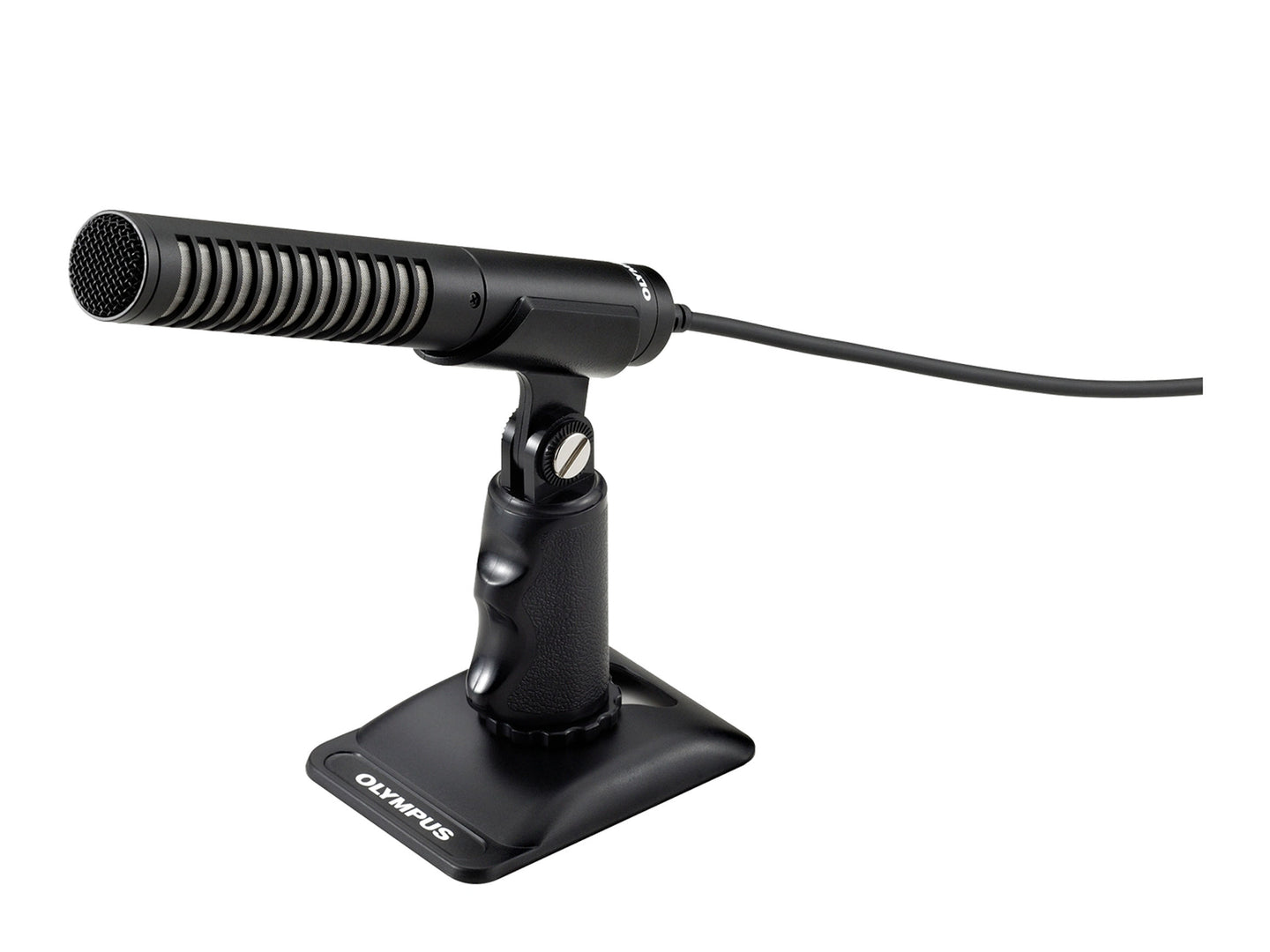 ME31 microphone with stand on a white background