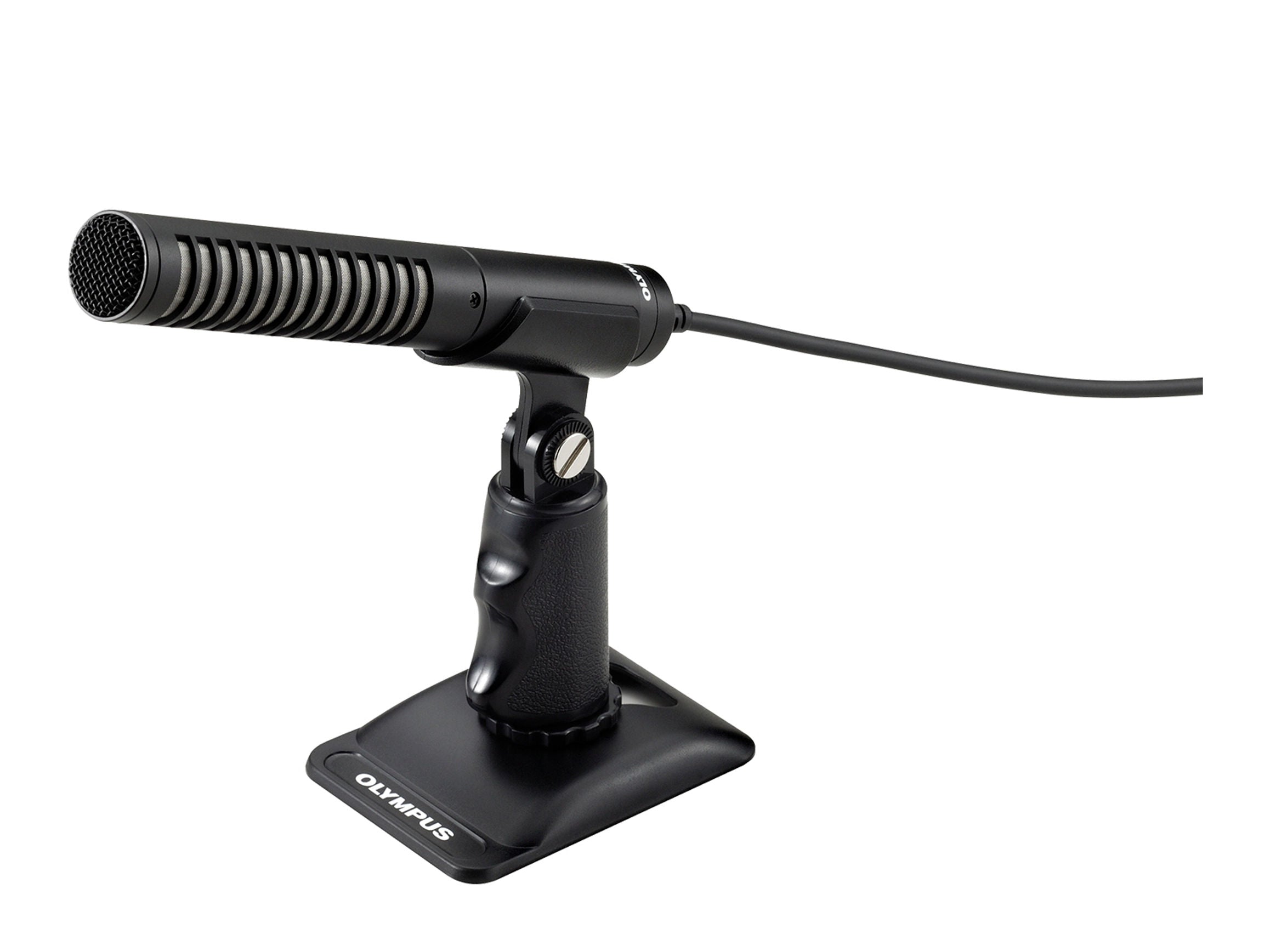 ME31 microphone with stand on a white background