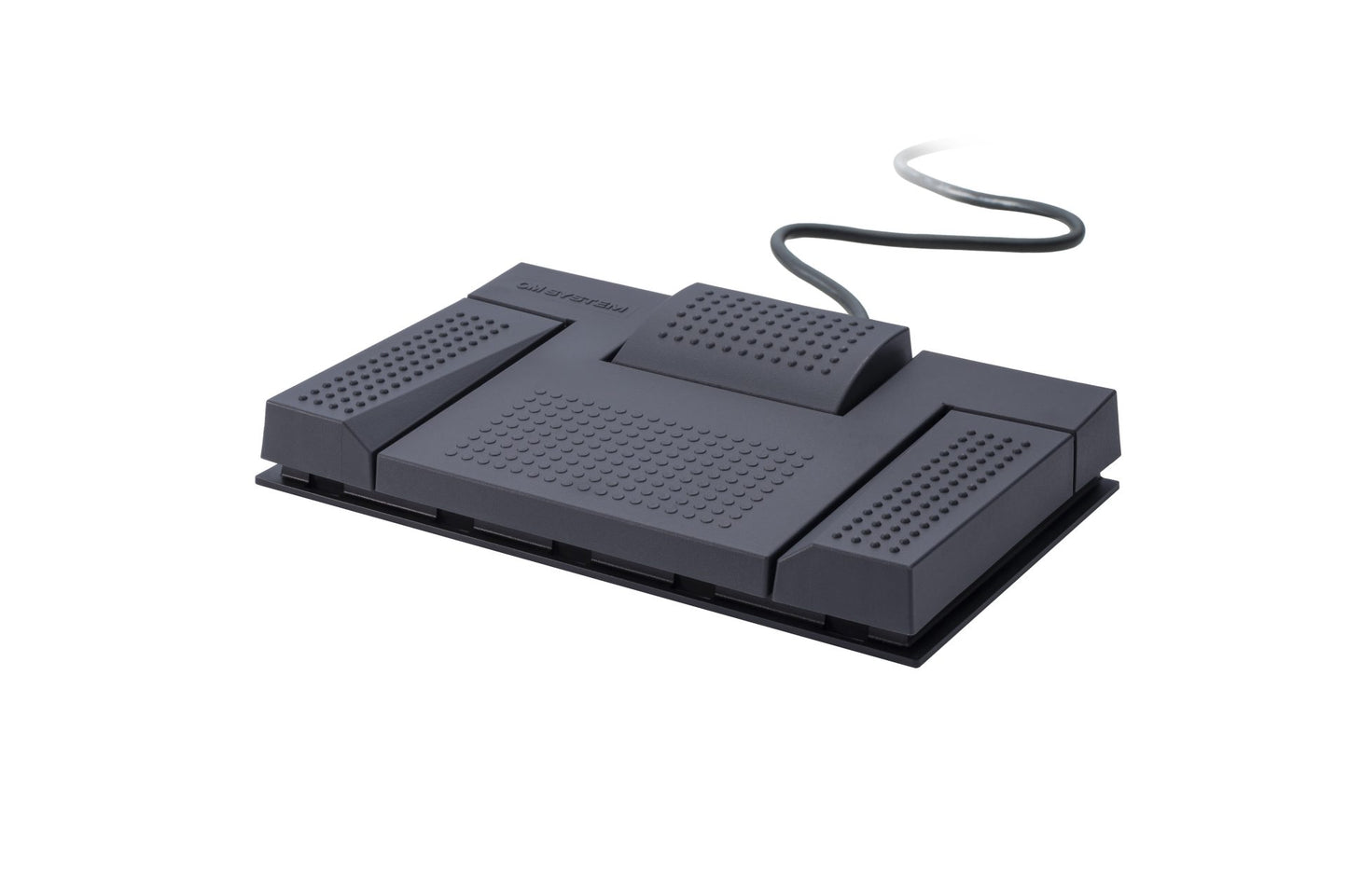 OM System RS-28N three button foot pedal on white background