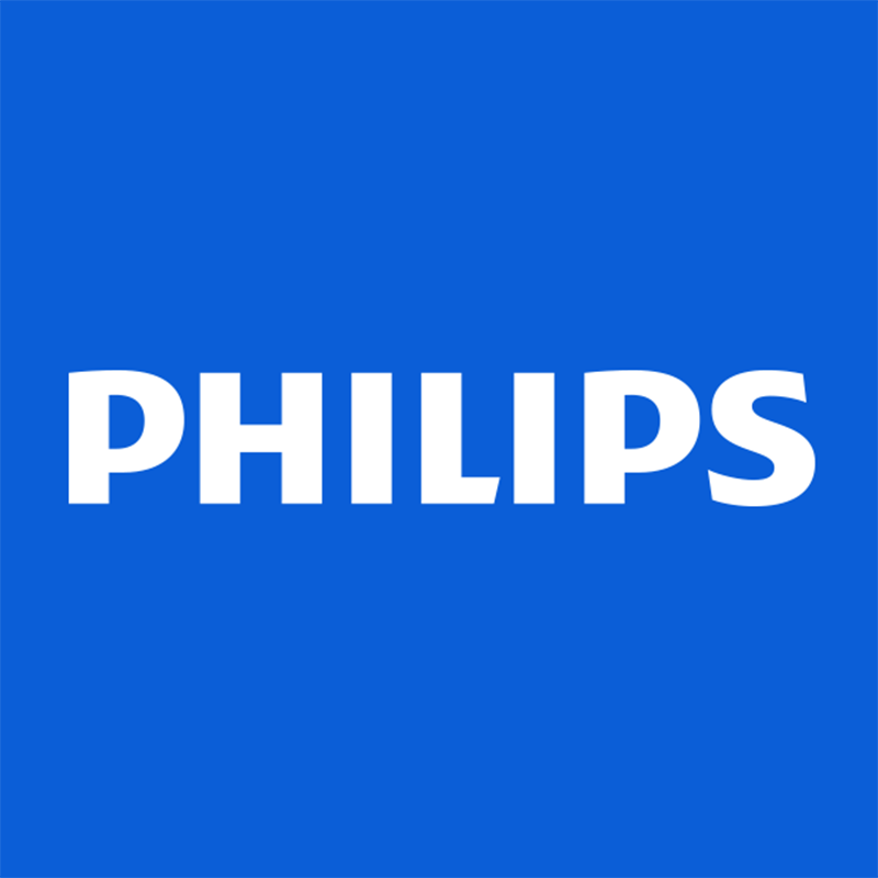 Philips logo on a blue background