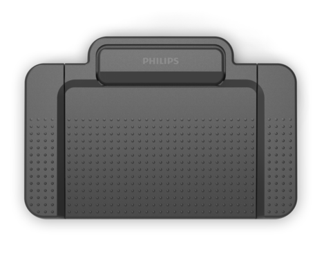 Airial shot of Philips ACC2310 three button transcription foot switch