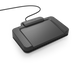 A Philips ACC2310 foot pedal designed for use with transcription software, in black color with a USB cable attached.