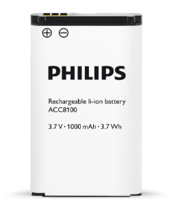 Philips rechargeable lithium battery for DPM8000